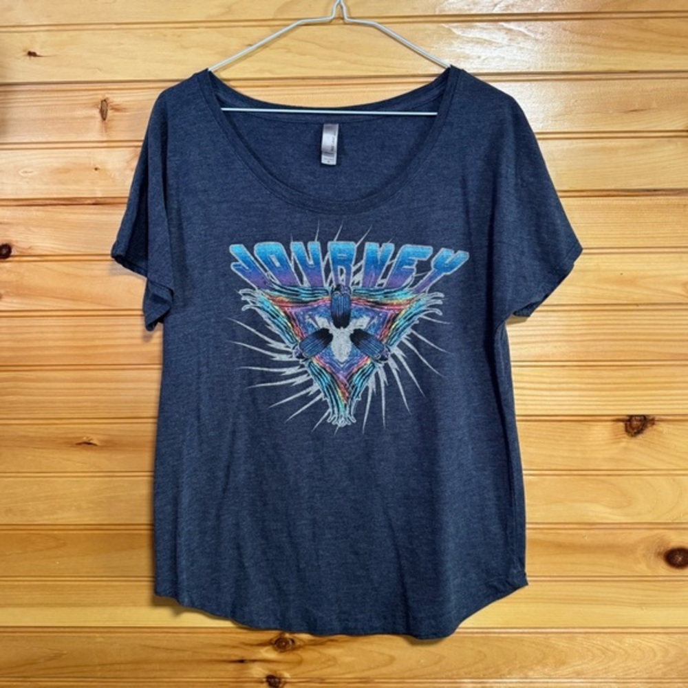 Next Level Apparel Journey Women's Graphic Tee - Dark Gray Medium